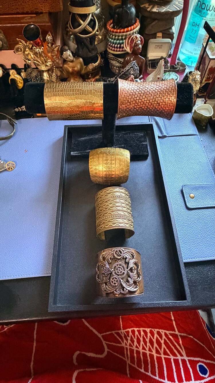 Set of 5 Assorted Wide Cuff Bracelets